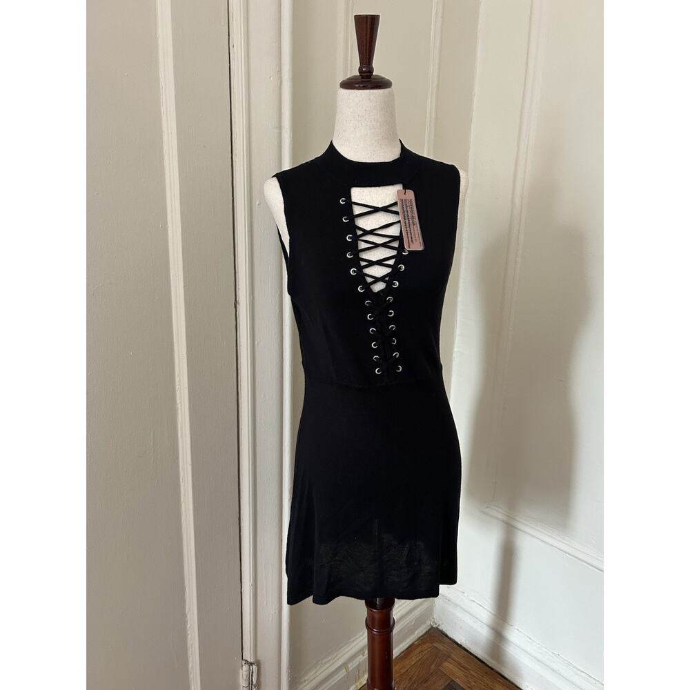 Belldini Cross Front Tie‎ Up Dress NWT | S